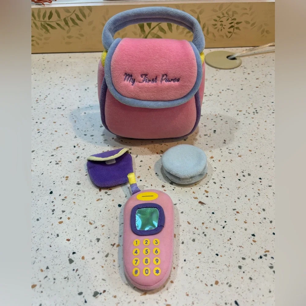 Baby Gund Plush “My First Purse” Toy Set –‎ Soft Play Purse with Accessories